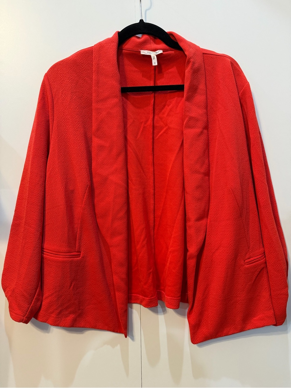 Maurices Open-Front Red Women’s Blazer Size 2X